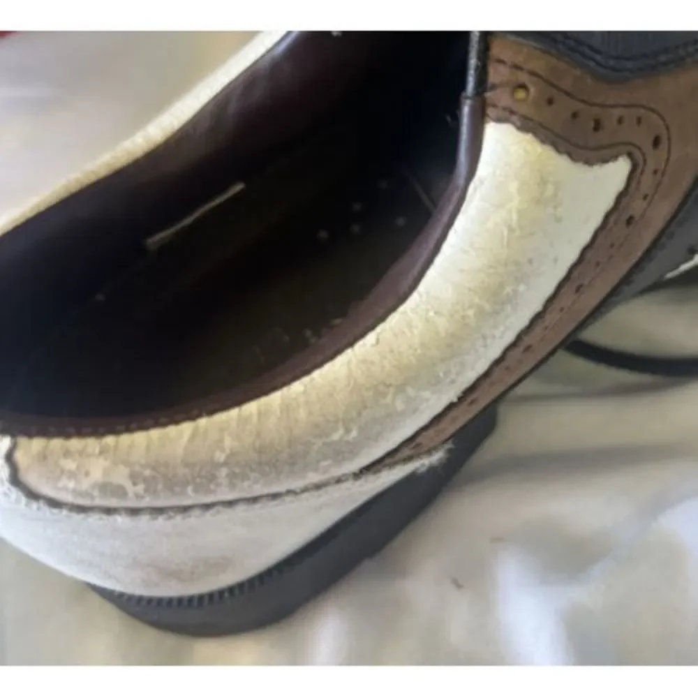 Footjoy Golf Shoes‎ 57614 Mens Size 7 M White/Brown/Black